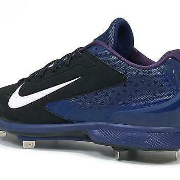 Nike Huarache Pro Low Baseball Cleats Black Blue